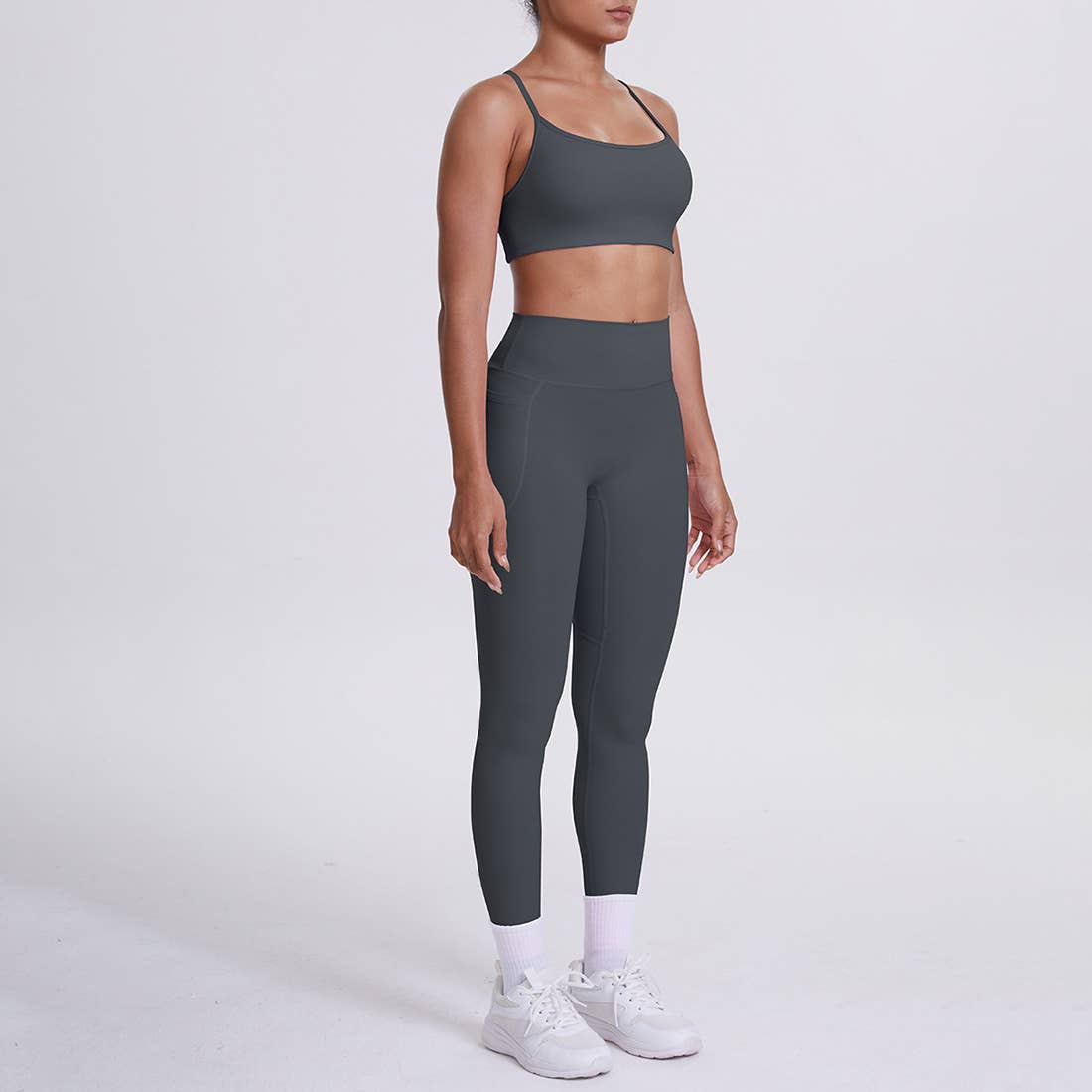 Sodalemon - Wholesale Activewear Set - Women's - Women High-Waisted Yoga Set: Sports Bra + Sculpting Leggings16