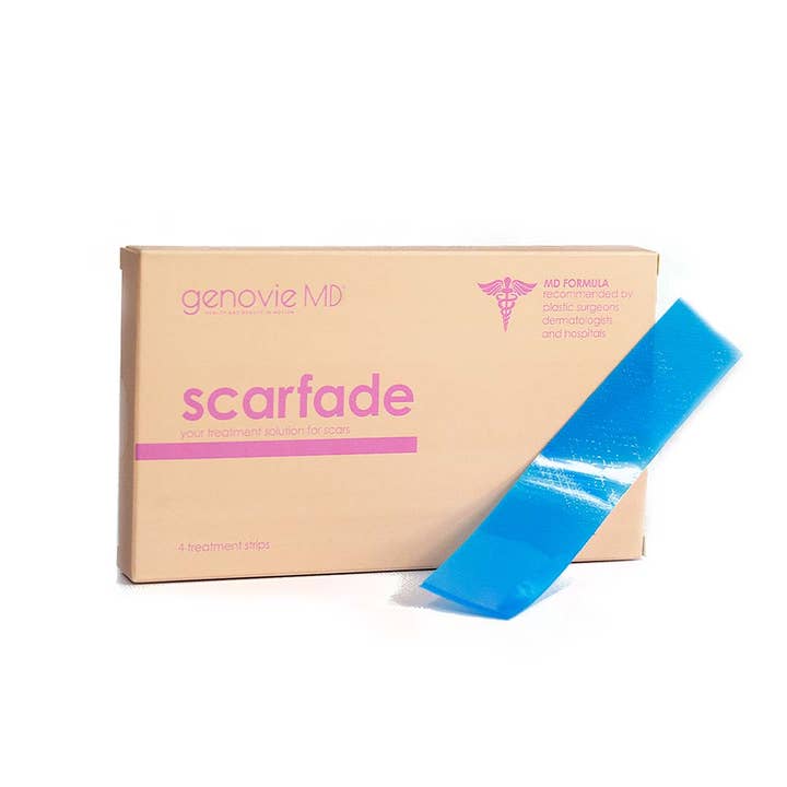 Scarfade (4 Strips/Pack), Silicone Scar Sheets/Scar Tape  for wholesale by GenovieMD