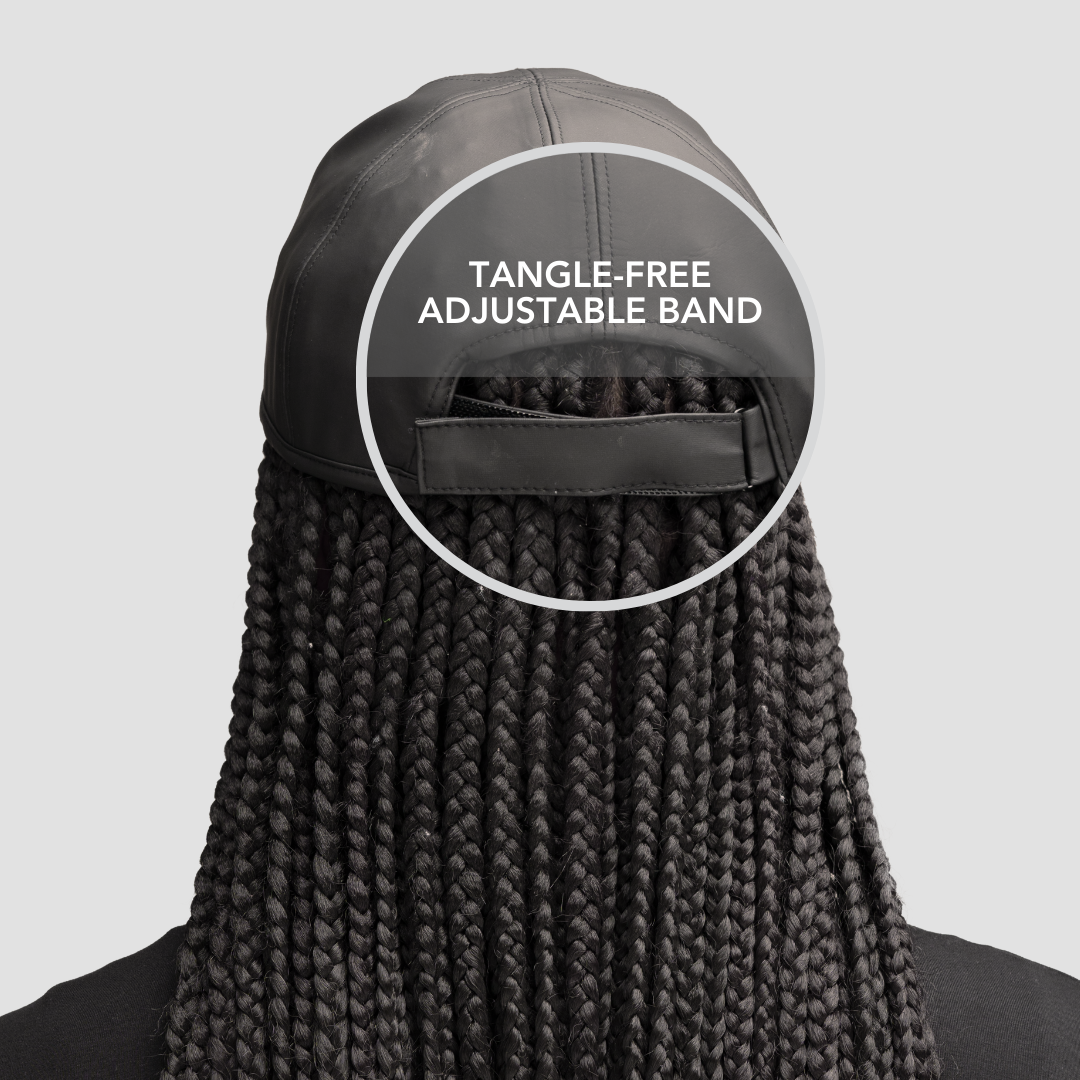 Black Black Hairbrella Satin-Lined, Waterproof Baseball Cap for wholesale on Faire4