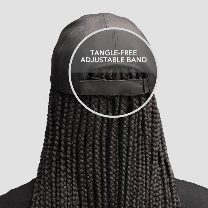 Black Black Hairbrella Satin-Lined, Waterproof Baseball Cap for wholesale on Faire4