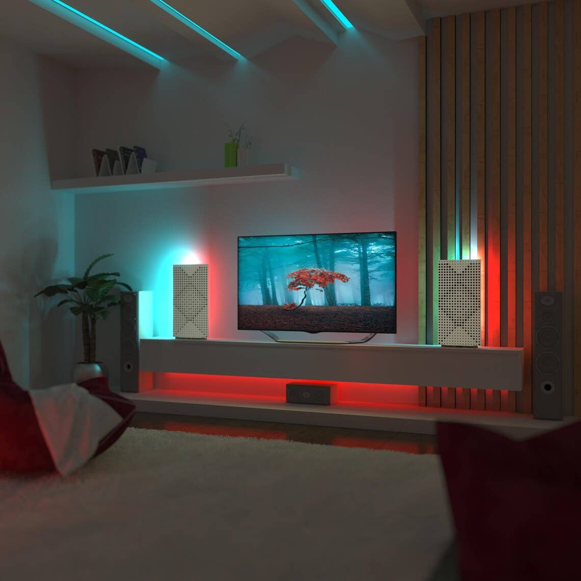 ATB-Sound sp. z o. o. - Wholesale Speakers - 2 Pack WILDS-mini LED Panels with RGB Lamp – Desktop0