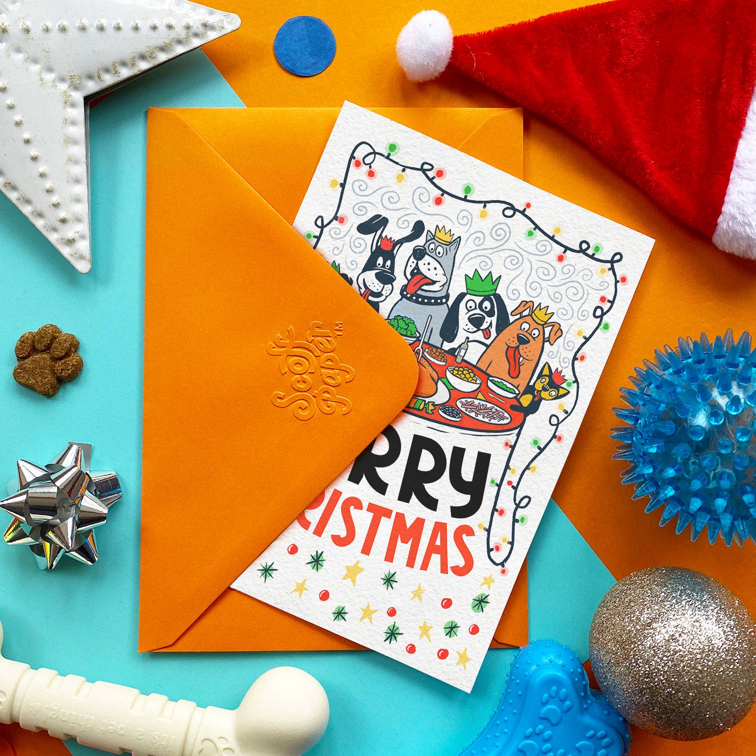 Scoff Paper – Engroshandel Godbid - Hund – 🍽️ Julemiddag – Spiselig Kort til Hunde2