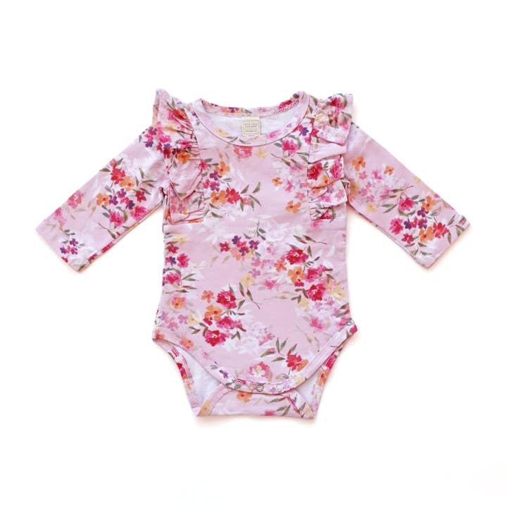 Shimmy romper/top met lange mouwen - CHARLOTTE voor wholesale door With Love for Kids