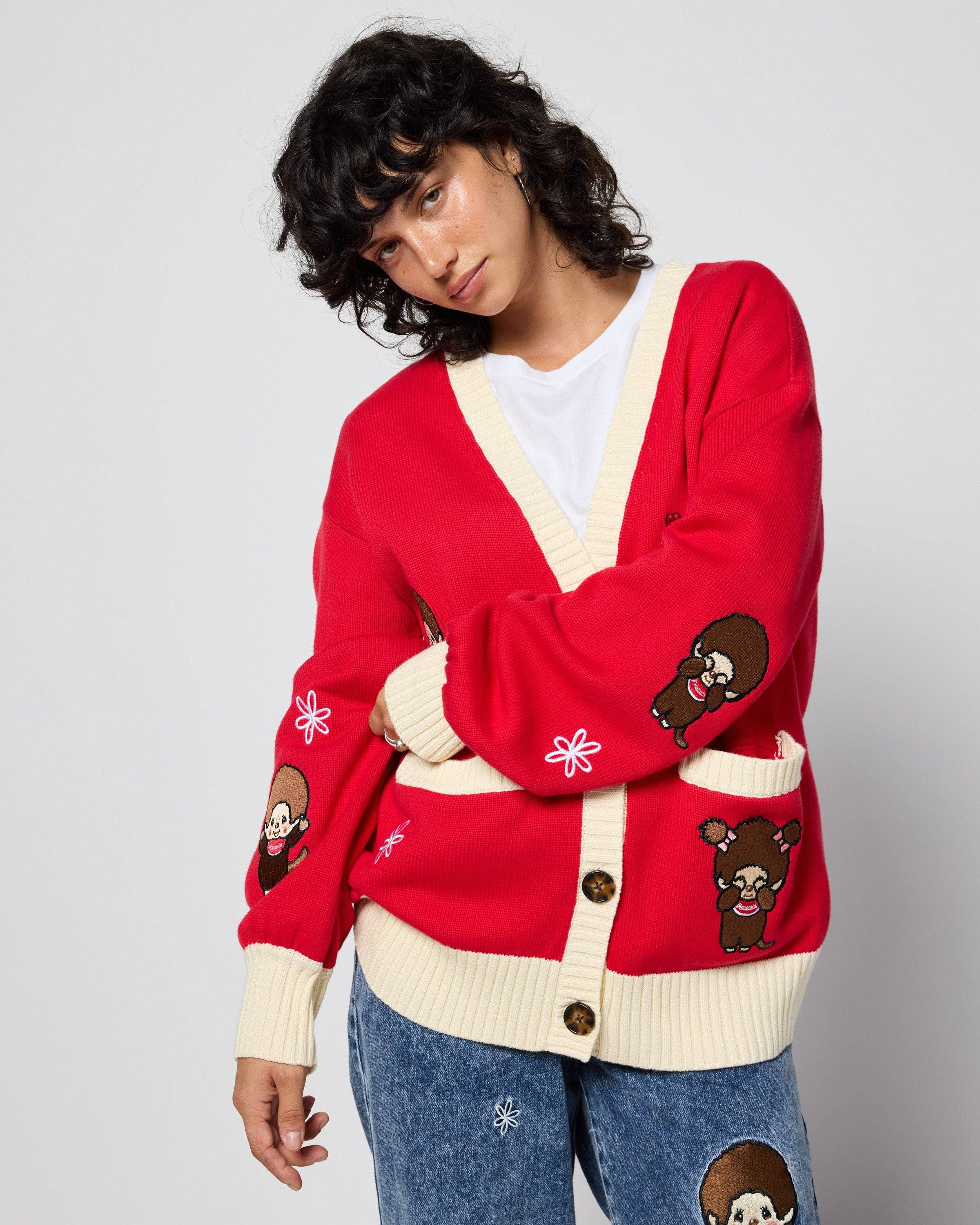 SAMII RYAN - Wholesale Cardigan - Women's - Monchhichi™ Oversized Cardigan5