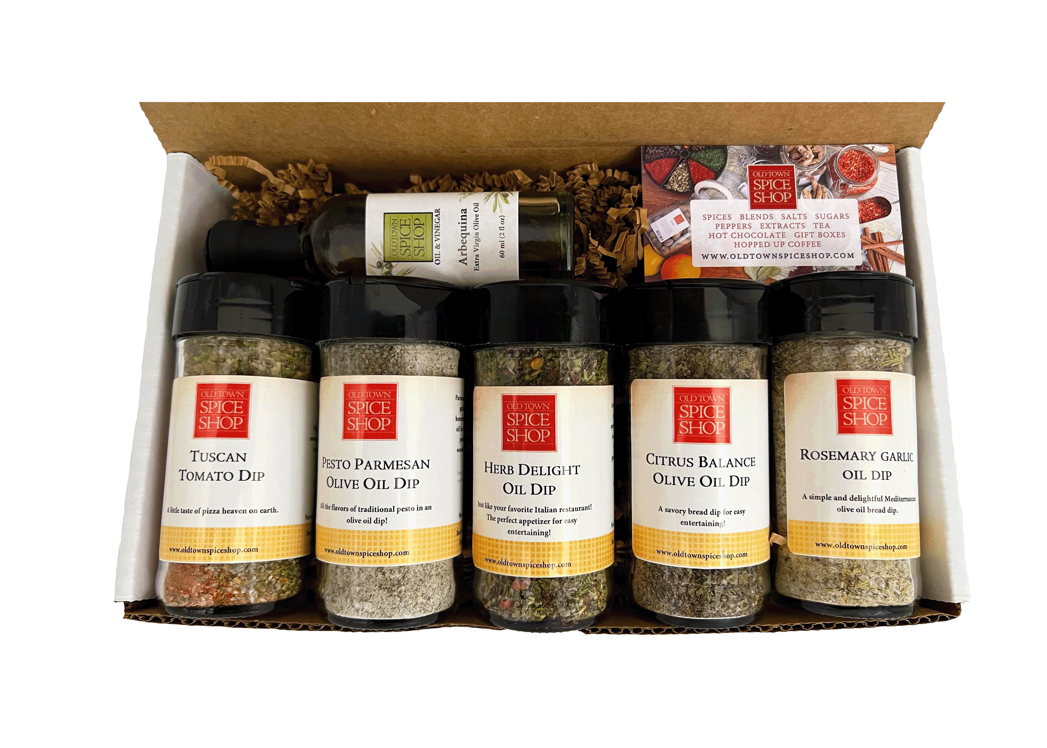 Old Town Spice Shop - Vente Sauces - Coffret Cadeau de Trempettes à l'Huile d'Olive, Ensemble d'Épices Gourmets & Assaisonnements1