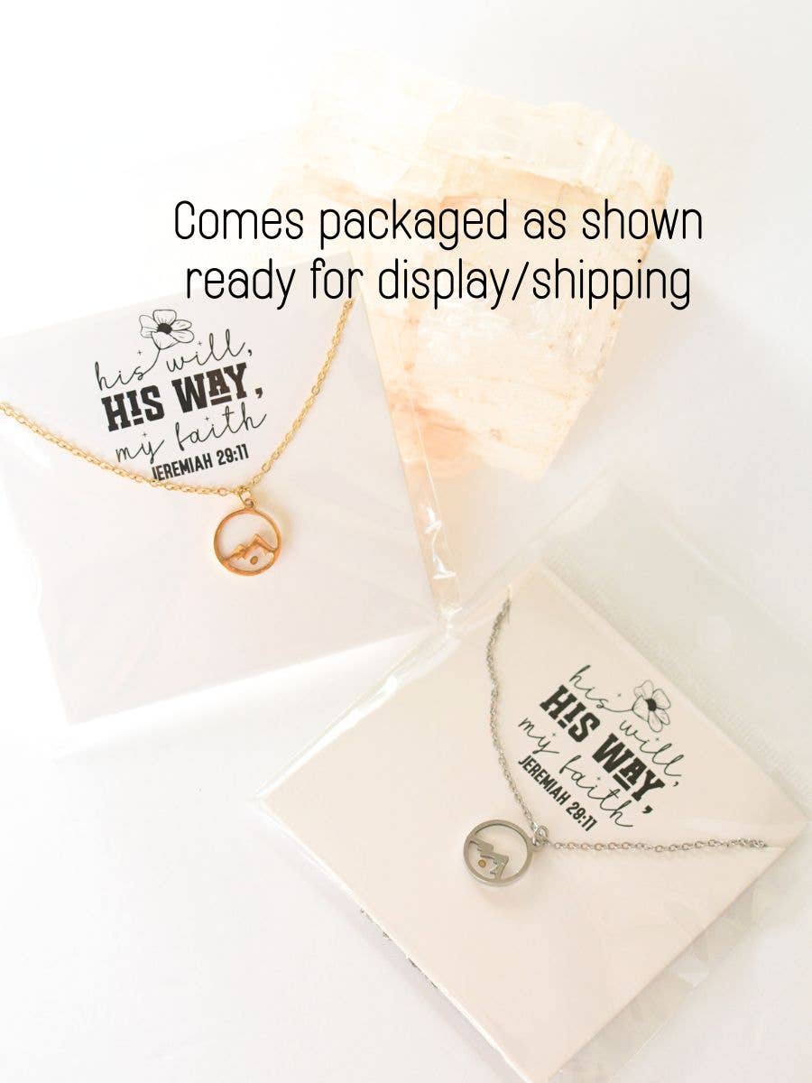Two and Crew - Faith Based Jewelry & Gifts - Wholesale Pendant/Charm Necklace - Faith Moves Mountains Necklace – Mustard Seed Scripture gift2