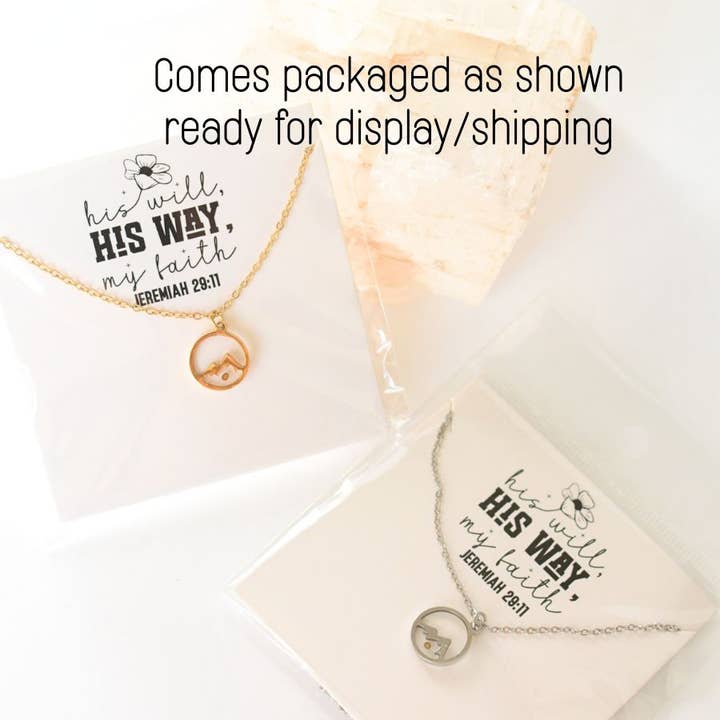 Two and Crew - Faith Based Jewelry & Gifts - Wholesale Pendant/Charm Necklace - Faith Moves Mountains Necklace – Mustard Seed Scripture gift2