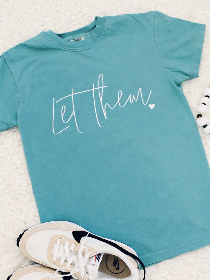 Embroidered Let Them Tee for wholesale by Ruby KoKo Designs