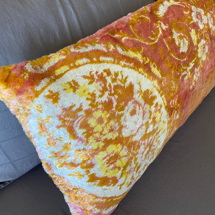 Rustic Remnents - Wholesale Throw Pillow Cover - Farmhouse Coral Velvet Pillow Case 16X48 Punch Throw Pillow