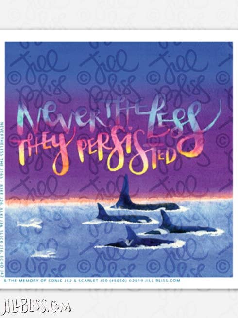 AUTOCOLLANT NÉANMOINS pour la vente par Jill Bliss Artwork