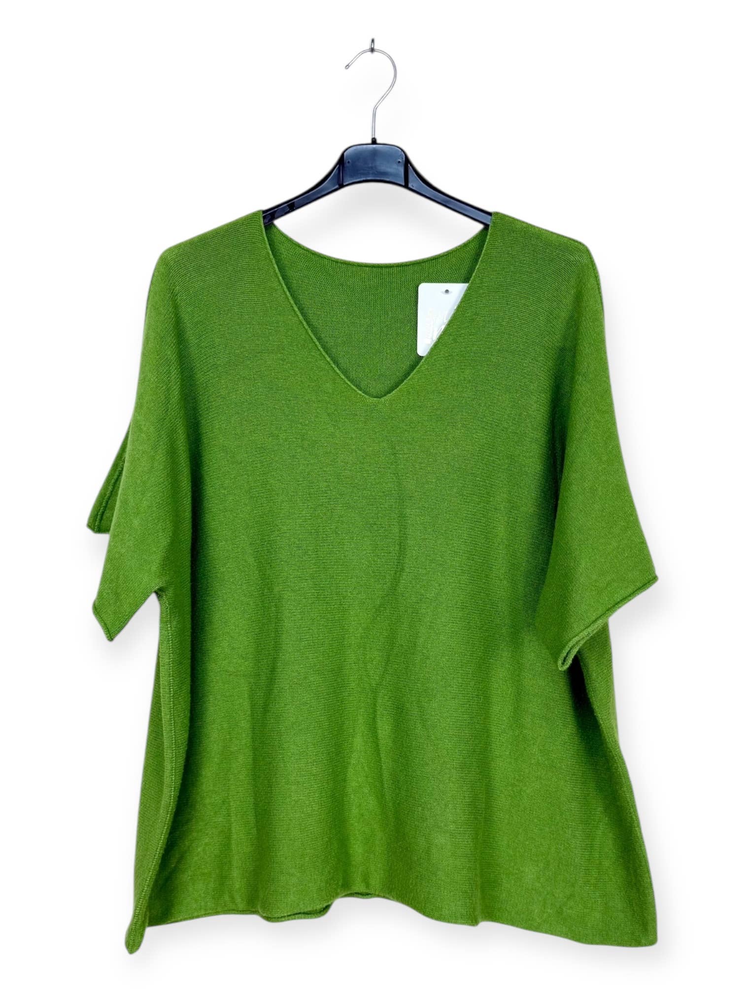 Lucky Nana - Wholesale Poncho - Women's - AH L2202 - Plus Size V-Neck Poncho Sweater31