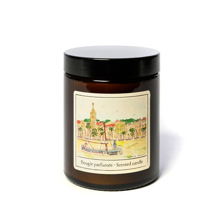 Les Choses Simples - Wholesale Jar/Filled Candle - Medium Scented Soy-Wax Candle "La Mer" (Amber)
