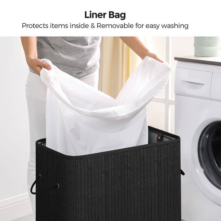 Greenwestons - Wholesale Laundry Hamper - Bamboo Laundry Hamper with Lid, 26.4-Gallons-