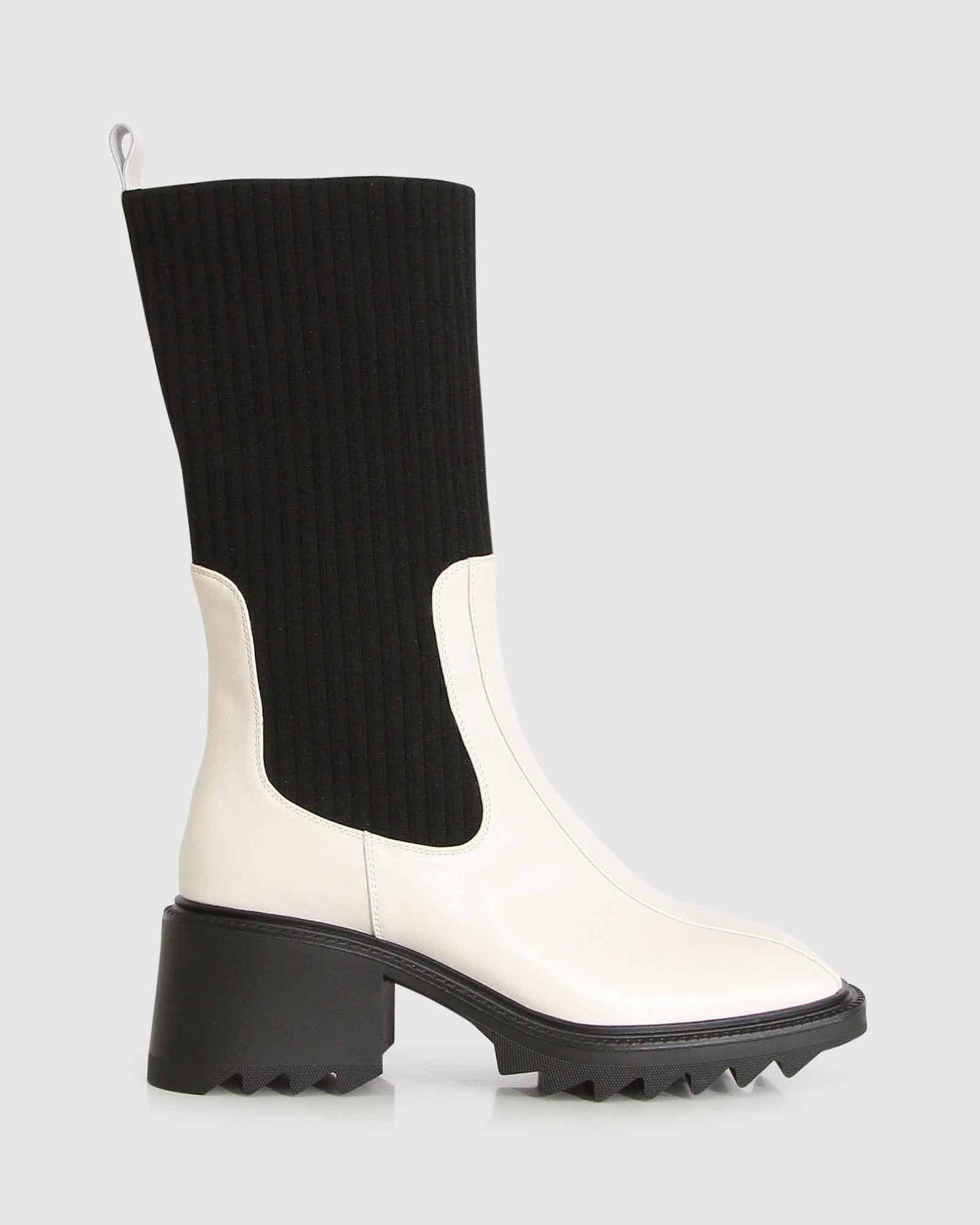 belle & bloom - Vente Bottines Chelsea – femme - Botte en tricot Perfect Illusion4