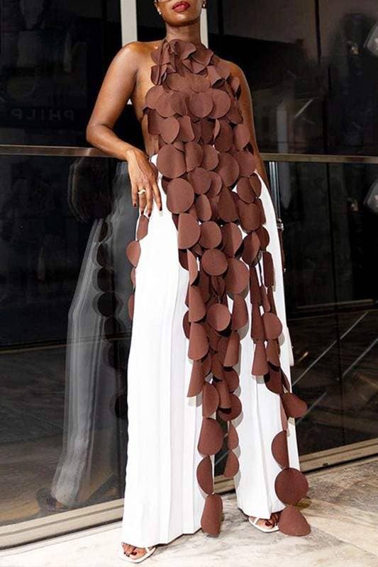 Flarix - Vente Chemisier – femme - haut licou à rayures5