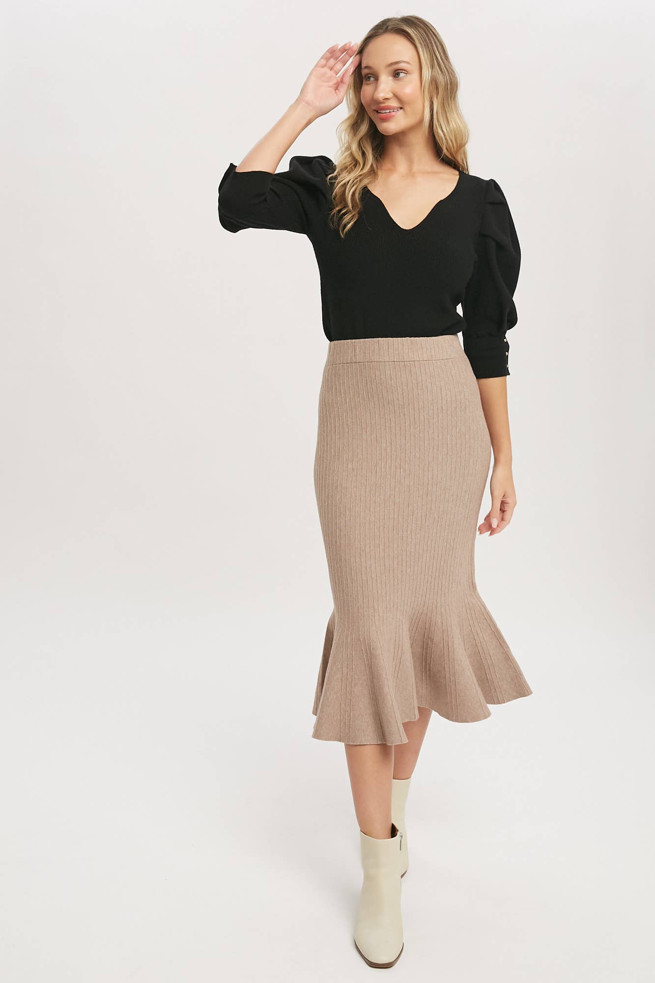 Bluivy - Wholesale Skirt - Women's - MERMAID SWEATER MIDI SKIRT16