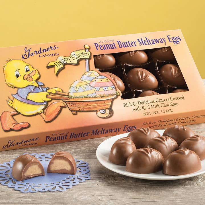 I Got Your Candy - Wholesale Chocolate Covered Sweets - Gardner's Peanut Butter Meltaway Eggs Tray 12oz - 3ct