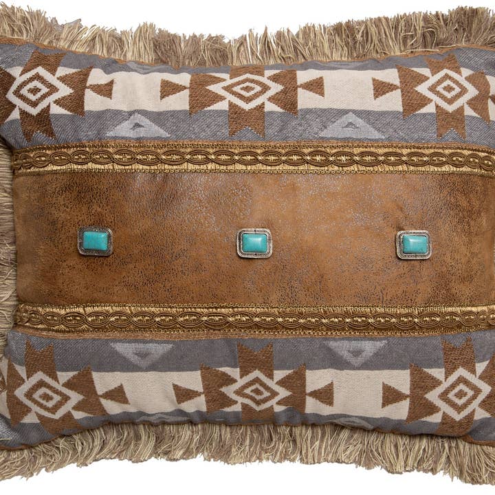 Wrangler® Mesa Daybreak 3 Conchos Pillow for wholesale by Linen Mart
