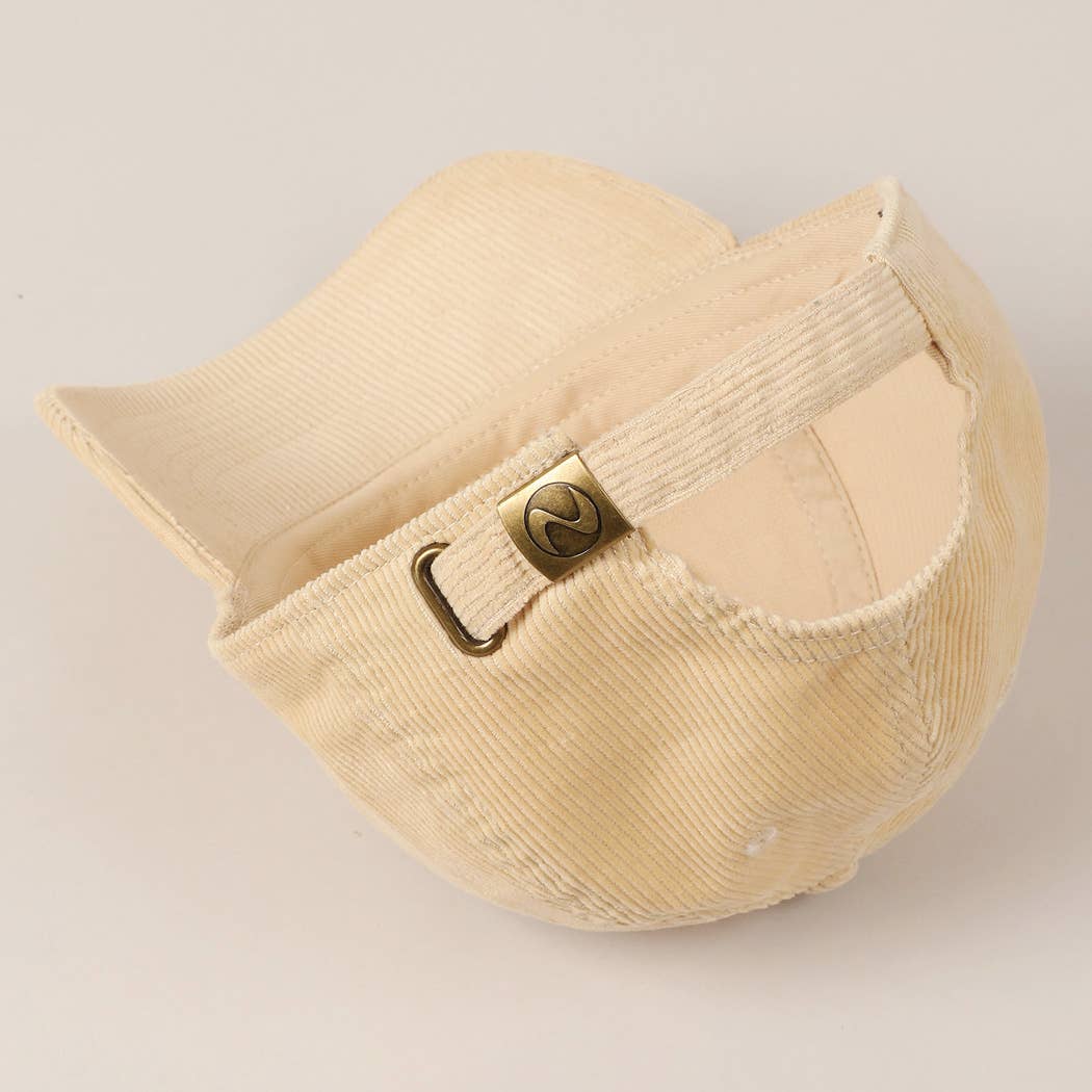 Fashion City - Wholesale Baseball Cap - Unisex - Dog Mom Text Solid Color Corduroy Baseball Cap16