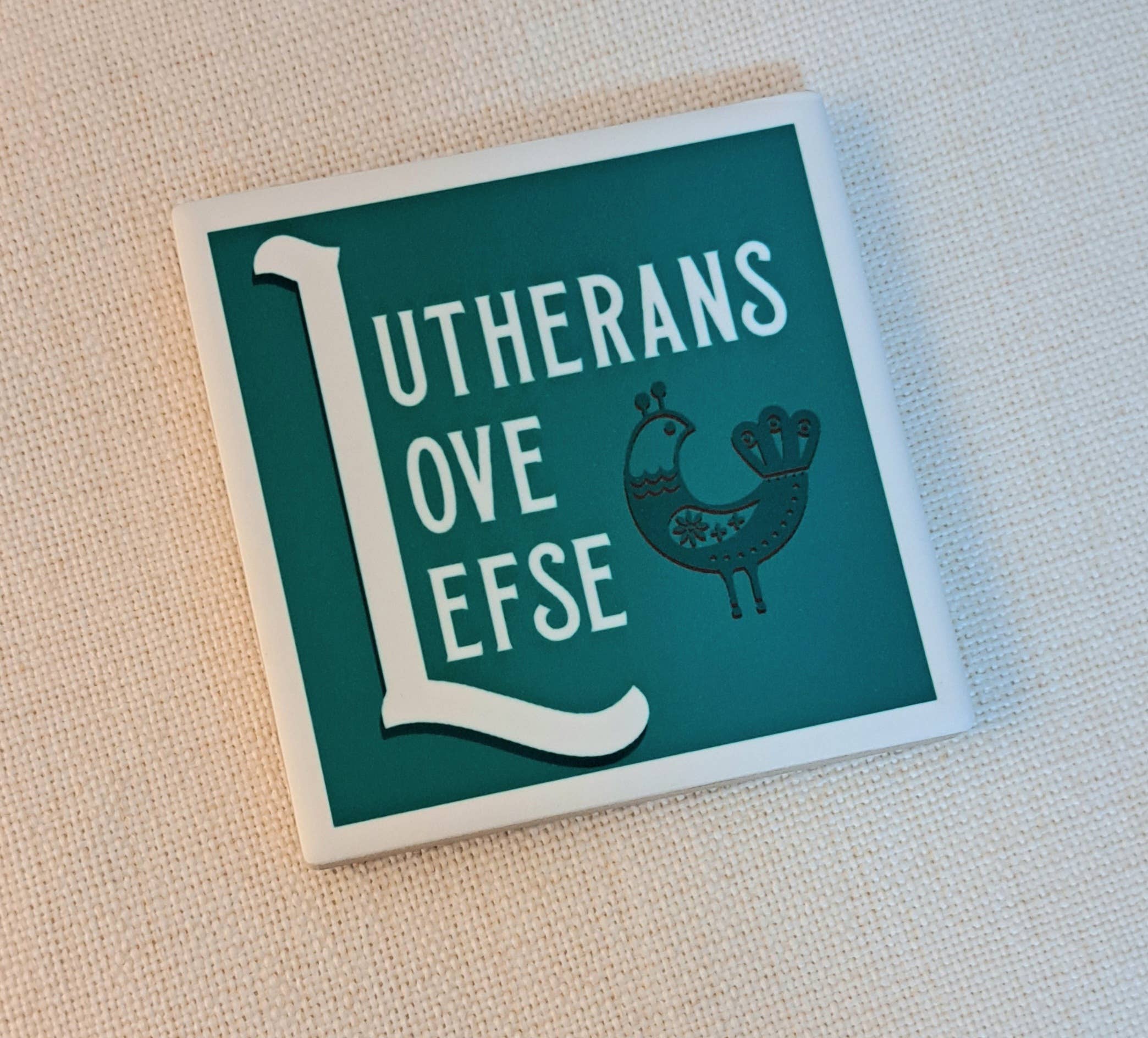 Hello Lucy - Wholesale Coasters - Coaster Lutherans Love Lefse2