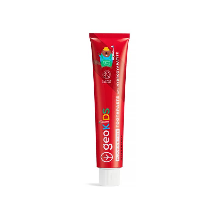 NEW - Kids Toothpaste with Hydroxyapatite - Strawberry - Fluoride-Free for wholesale by Georganics