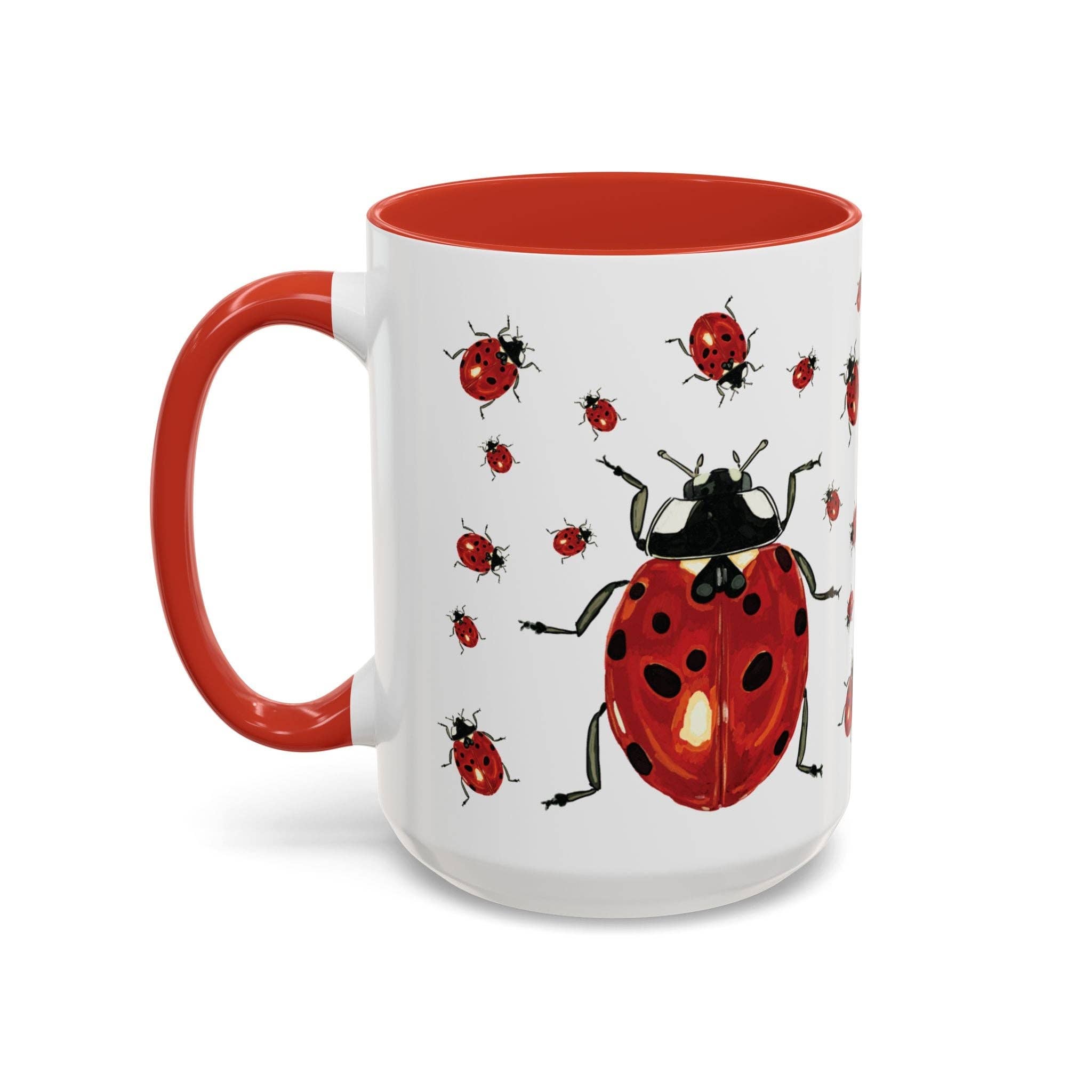Blue Cava - Wholesale Coffee Mug - Ladybug Two Tone Ceramic Mug (11oz & 15oz)9