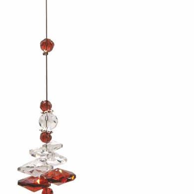 Østrigsk krystal solfanger, multifacetteret med blomsterbuket for engroshandel hos Byzantium Collection Ltd