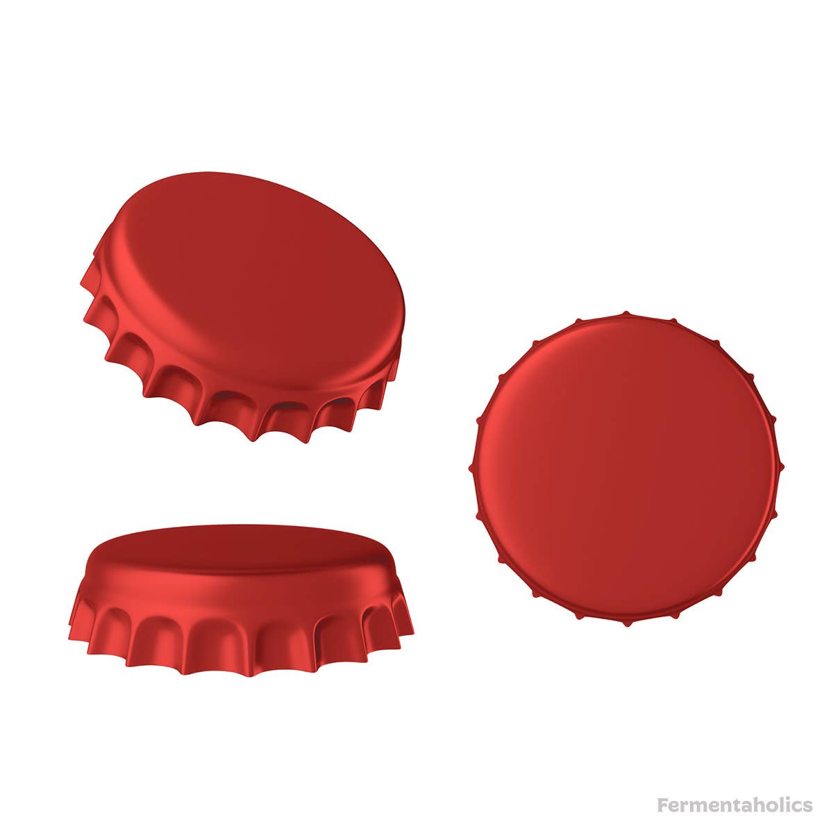 Fermentaholics - Wholesale Bottle/Wine Opener - Fermentaholics Red Beer Bottle Caps - 144 Count7