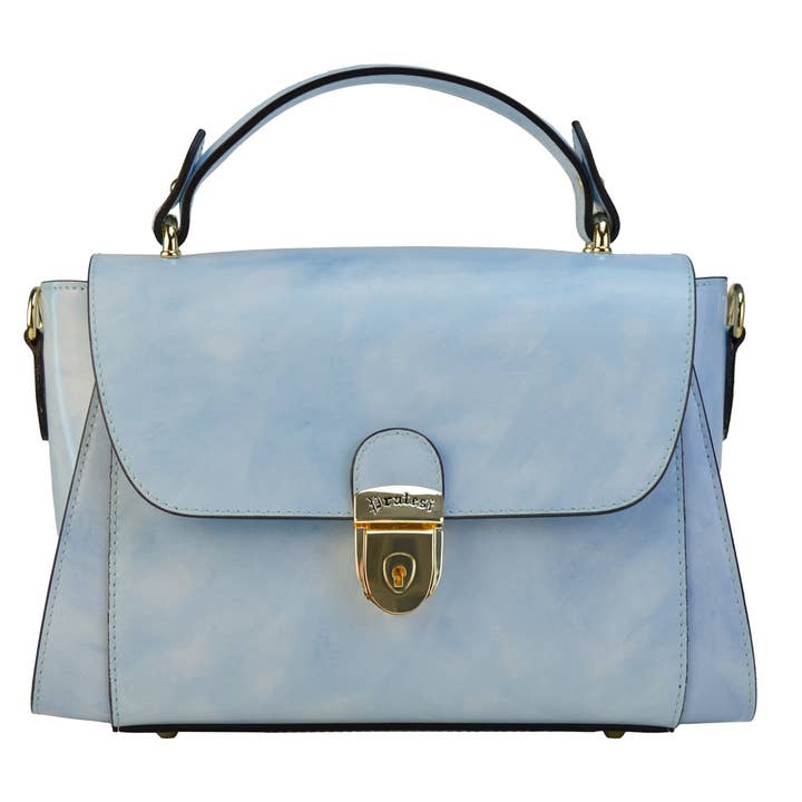 Pratesi Caiano Sac à Main Femme R547- Radica Bleu Ciel pour la vente par Pratesi