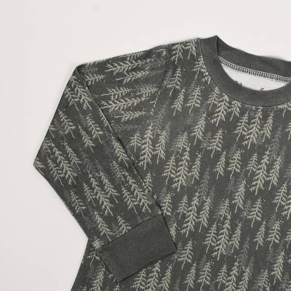 2-delt pyjamas med fyrretræer for engroshandel hos Mady & Max