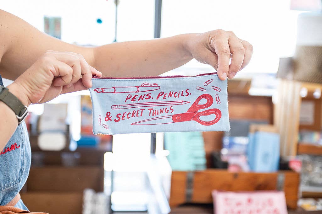 Wolf & Wren Press - Wholesale Pencil Case/Pouch - 'Secret Things' Pencil Pouch3