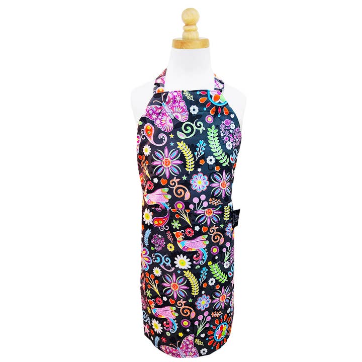 Pop Floral Child Apron for wholesale by Two Lumps of Sugar