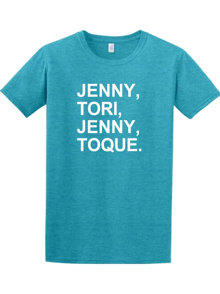 Sock Religious - Wholesale Screen Printed T-Shirt - Unisex - Jenny, Tori, Jenny, Toque Adult T-Shirt2