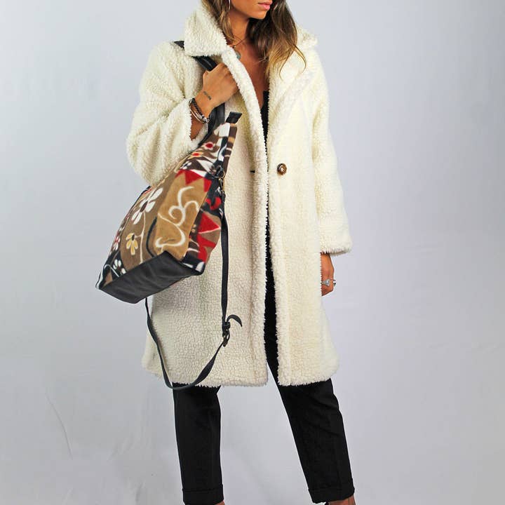 apiedinudinelparco – wholesale Tote bag – Women's – VELVET AND GENUINE LEATHER TOTE6