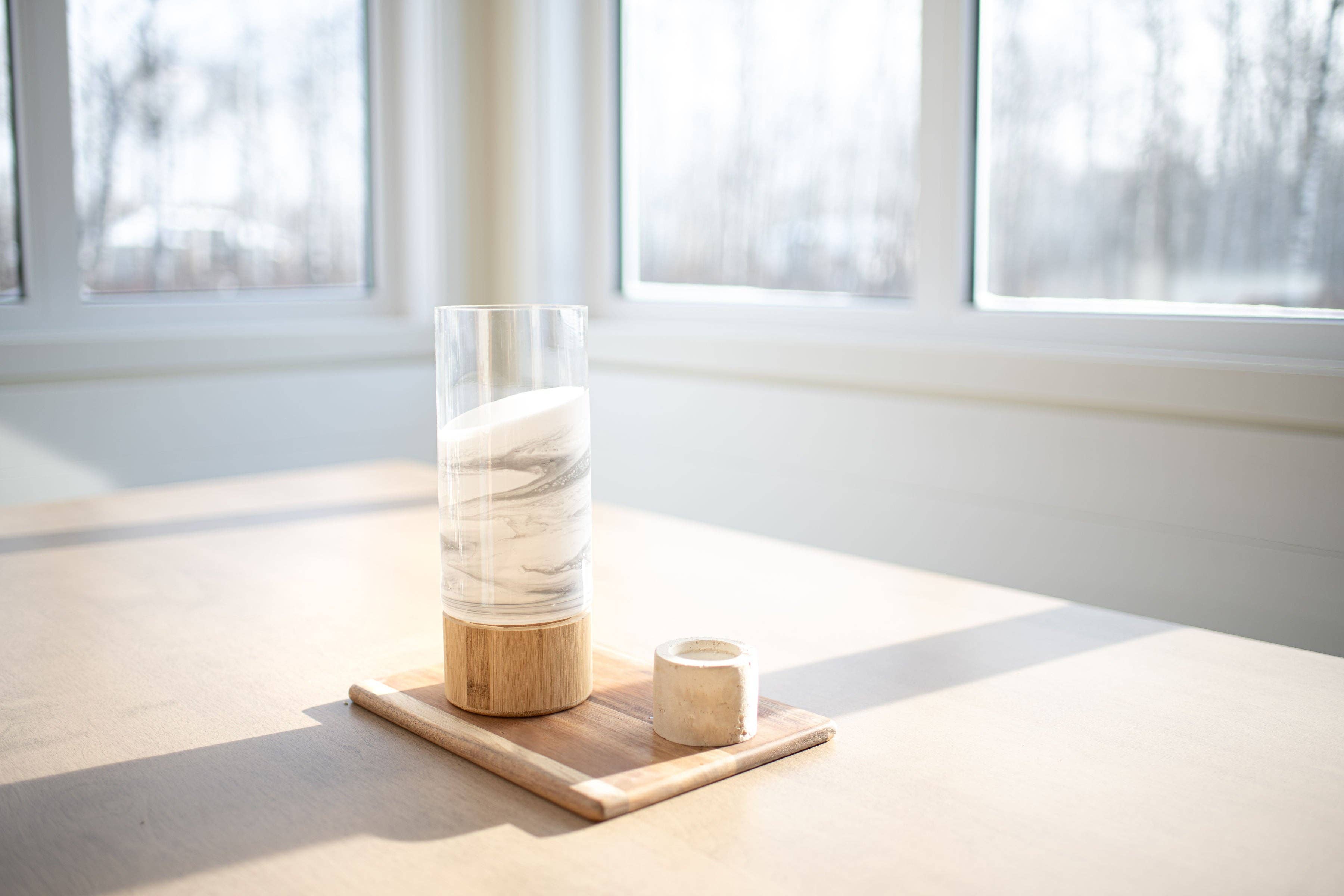 Lynn & Liana Designs - Wholesale Vase - NEW!!! Resin Accented Vase with Bamboo Base (NO TARIFFS)16