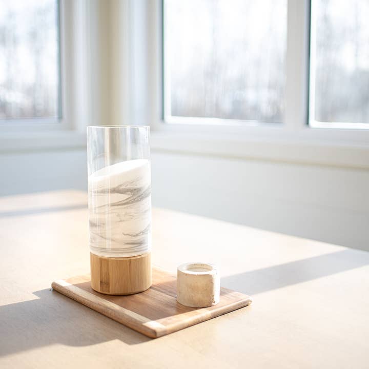 Lynn & Liana Designs - Wholesale Vase - NEW!!! Resin Accented Vase with Bamboo Base (NO TARIFFS)16