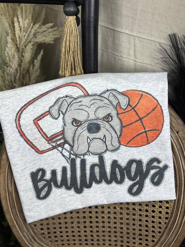 Basketball Goal Bulldogs (Gildan Tee) for wholesale by It's A Tee Party
