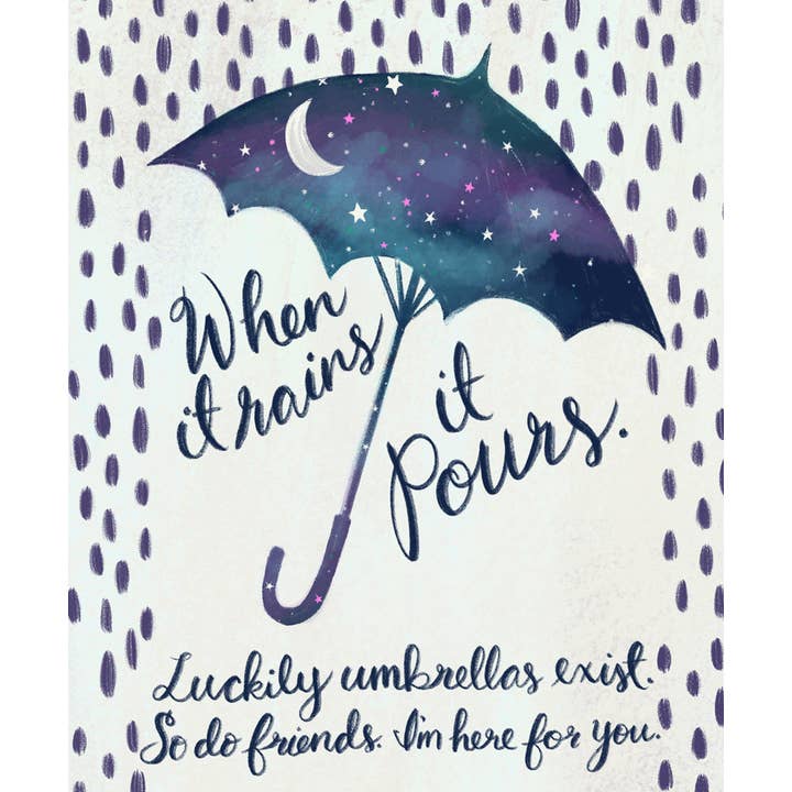 M. Kind Papersmith - Wholesale Friendship Card - Umbrella Friends (Sale)1
