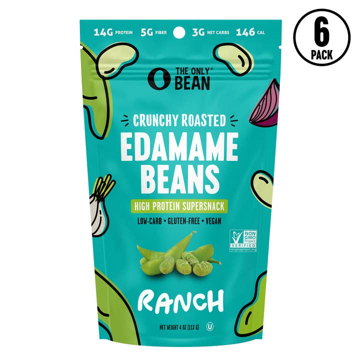 Crunchy Roasted Edamame Ranch - 4oz (6 pack) for wholesale by The Only Bean