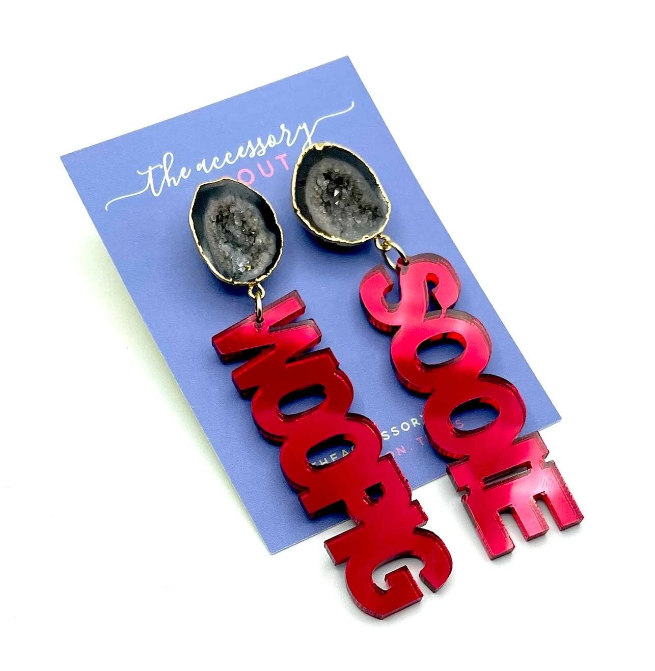 THE ACCESSORY SCOUT - Wholesale Dangle Earrings - Scout Celebration Tailgate Arkansas Razorbacks Earrings2