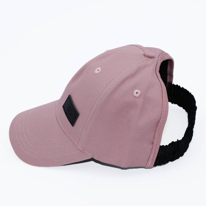 Black Sunrise - Wholesale Baseball Cap - Women's - Rose Pink Satin Lined Half-Full Baseball Cap1