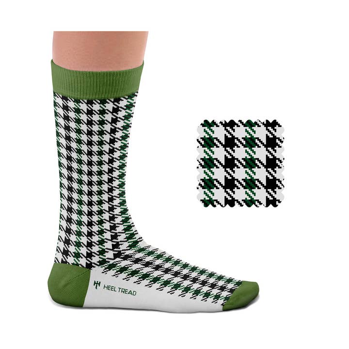 Sock Affairs - Wholesale Socks - Unisex - Pepita Black-Green Socks Gift