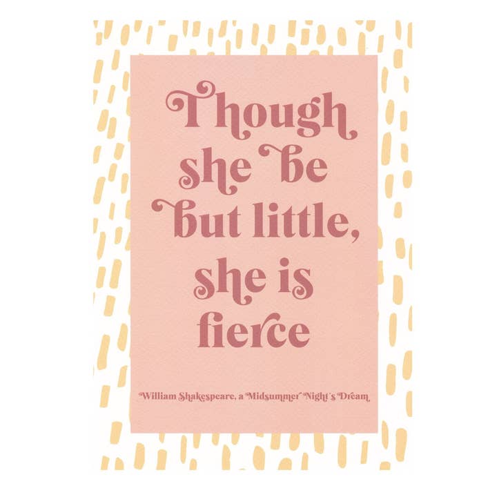 Shakespeare Print for wholesale by les girls collective