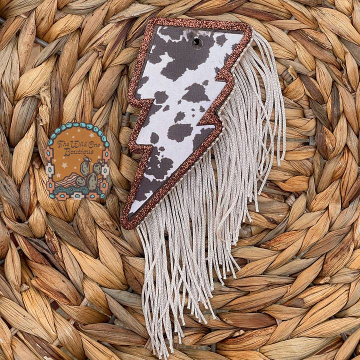 Bolt Freshie con stampa Chocolate Cow Print (con o senza frange) per la vendita all'ingrosso da parte di The Wild One Boutique Wholesale