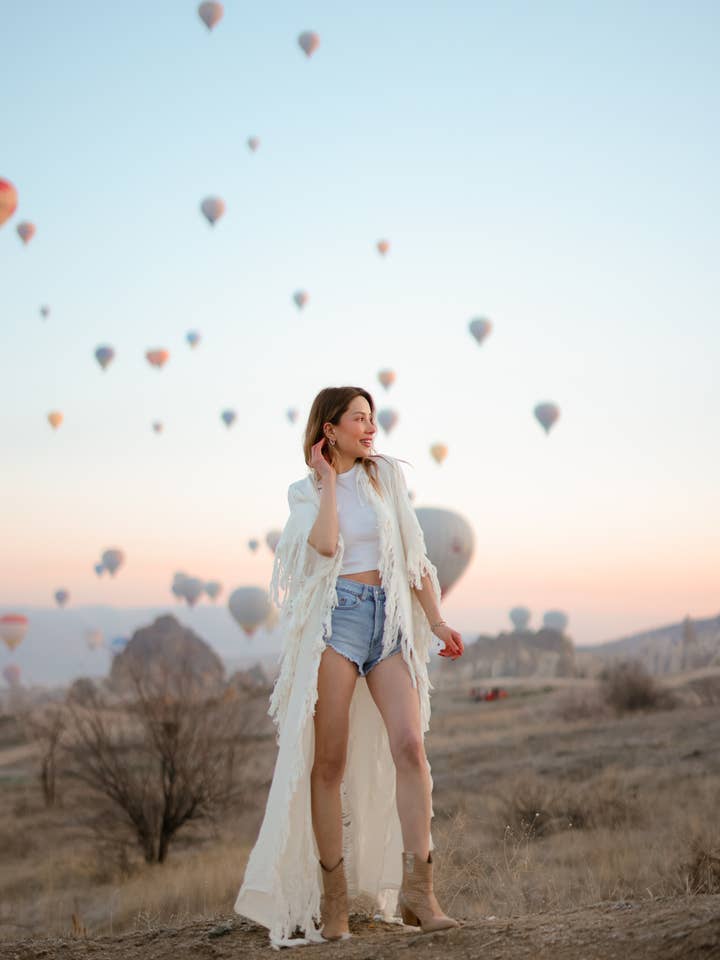 Moa - Wholesale Kimono - Women's - Frayed Festival Kimono Dress1