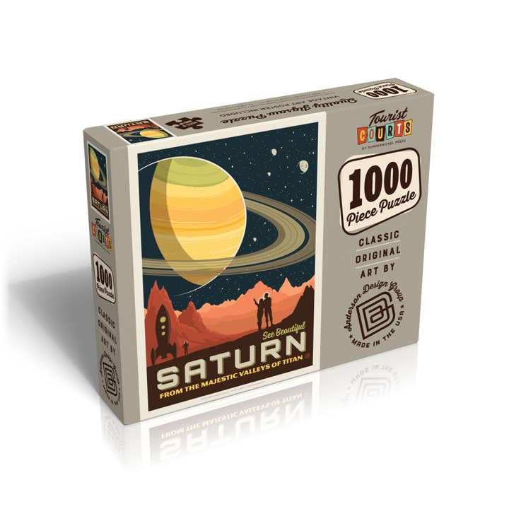 Pumpernickel Press - Wholesale Puzzle - Adult - Saturn - From The Valleys of Titan Puzzle3