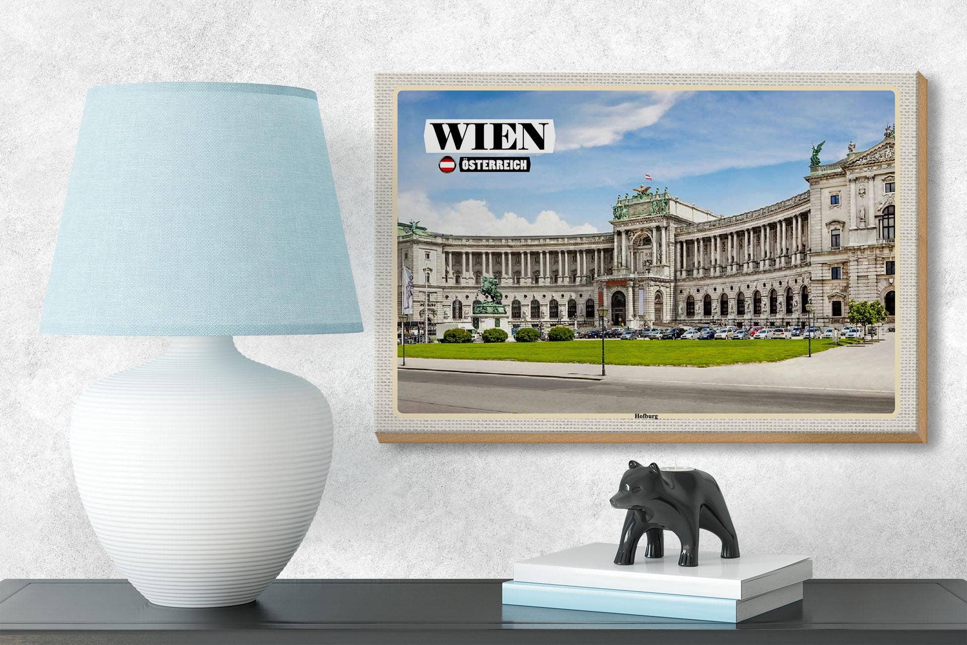 Femer - Wholesale Sign - Vienna Austria Hofburg Architecture Wooden Sign 18x12cm2