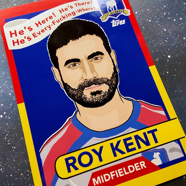 The Red Swan Shop - Wholesale Postcard - Postcard- Ted Lasso - Roy Kent Trading Card