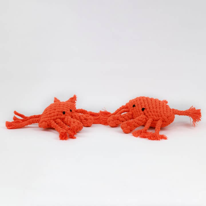 Monli Handcrafted Pet Toys - Wholesale Pet Rope Toy - Dog - Happy the Crab Pet Rope Toys2