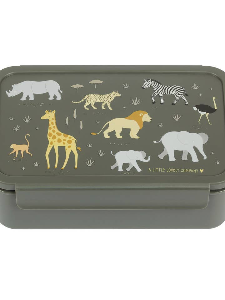 Boîte à déjeuner bento Savanna avec compartiments amovibles pour la vente par A Little Lovely Company